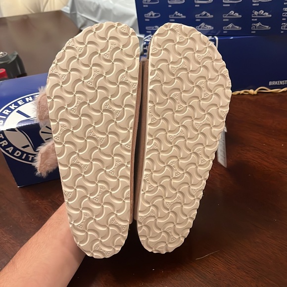 Arizona shearling light Rose Birkenstocks OA - Picture 4 of 4